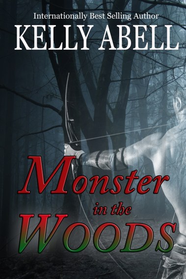 Deep dark woods with fog at night on Halloween